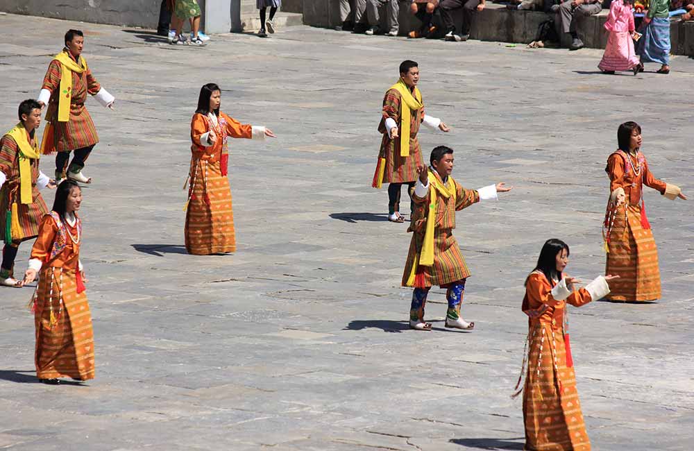 Ura Yakchoe Tshechu festival in Ura village, Bumthang